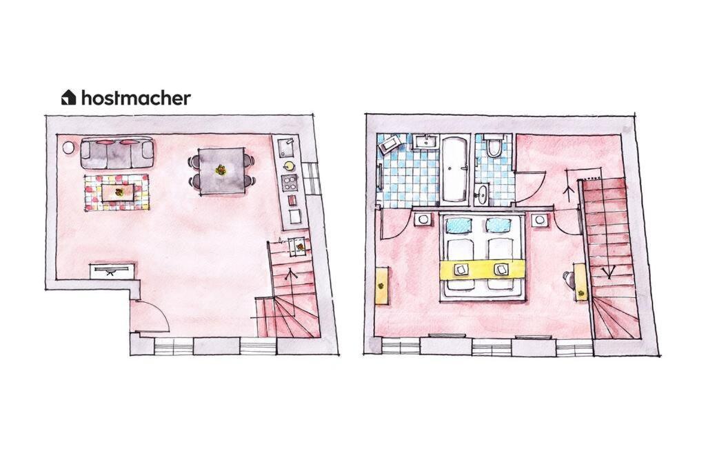 Cozy 1Br Duplex Near Center By Hm Apartment เวียนนา ภายนอก รูปภาพ